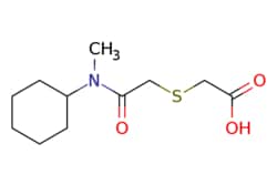 eMolecules​&nbsp;Ambeed / 2-((2-(Cyclohexyl(methyl)amino)-2-oxoethyl)thio)acetic acid / 1g / 572847607 / A1010575 /  / 790232-10-9 / MFCD06356453 / 245.340 / C11H19NO3S