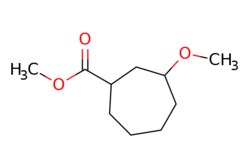 eMolecules​&nbsp;JW PharmLab LLC / 3-Methoxy-cycloheptanecarboxylic acid methyl ester / 500mg / 571061818 / 10R0805 / 95.000 / 2110754-73-7 / [null] / 186.251 / C10H18O3