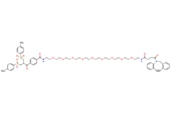 eMolecules​&nbsp;Broadpharm / Bis-Sulfone-PEG9-DBCO / 10mg / 563055137 / BP-23992 /  /  / [null] / 1226.460 / C64H79N3O17S2
