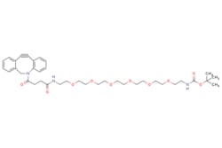 eMolecules​&nbsp;Broadpharm / DBCO-PEG6-NH-Boc / 100mg / 528284367 / BP-24518 / 98.000 / 2828433-65-2 / [null] / 711.853 / C38H53N3O10