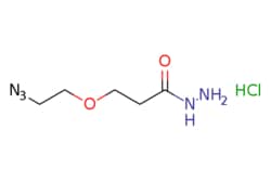 eMolecules​&nbsp;Broadpharm / Azido-PEG1-Hydrazide HCl Salt / 100mg / 528284361 / BP-24515 / 98.000 / 2446382-04-1 / [null] / 209.630 / C5H12ClN5O2