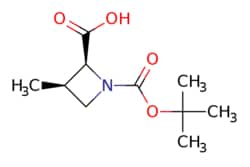 eMolecules​&nbsp;1277097-48-9 | (2S,3R)-1-[(TERT-BUTOXY)CARBONYL]-3-METHYLAZETIDINE-2-CARBOXYLIC ACID | AstaTech | MFCD22373926 | 215.249 | C10H17NO4 | 95.000 | C[C@@H]1CN([C@@H]1C(O)=O)C(=O)OC(C)(C)C | 0.1g | 504973754