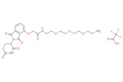 eMolecules​&nbsp;Medchem Express / Thalidomide-O-amido-PEG3-C2-NH2 (TFA) / 100mg / 446258253 / HY-103611 /  / 1957236-21-3 / [null] / 620.535 / C25H31F3N4O11