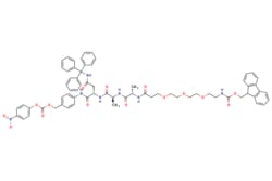 eMolecules​&nbsp;Broadpharm / Fmoc-PEG3-Ala-Ala-Asn(Trt)-PAB-PNP / 50mg / 311074444 / BP-23297 / 95.000 / 2055042-82-3 / MFCD30458053 / 1212.323 / C67H69N7O15