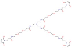 eMolecules​&nbsp;Broadpharm / Tri(Mal-PEG2-amide)-amine / 25mg / 263744655 / BP-22363 /  /  / MFCD28142449 / 1077.156 / C48H72N10O18