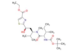 eMolecules​&nbsp;Broadpharm / (-)-2-(1R3R)-3-[(2S3S)-(2-tert-Butoxycarbonylamino-3-methylpentanoyl)methylamino]-1-hydroxy-4-methylpentylthiazole-4-carboxylic acid ethyl ester / 100mg