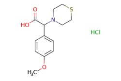 eMolecules​&nbsp;AstaTech / 2-(4-METHOXYPHENYL)-2-THIOMORPHOLINOACETIC ACID HCL / 0.25g / 112532195 / AR3281 / 95.000 / 1214094-90-2 / MFCD11040526 / 303.800 / C13H18ClNO3S
