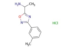 eMolecules​&nbsp;Synthonix / 1-(3-(m-tolyl)-124-oxadiazol-5-yl)ethan-1-amine hydrochloride / 50mg / 786490894 / AC80018 /  / 1185294-74-9 / MFCD09997644 / 239.700 / C11H14ClN3O