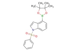 eMolecules​&nbsp;Ambeed / 1-(Phenylsulfonyl)-4-(4455-tetramethyl-132-dioxaborolan-2-yl)-1H-indole / 250mg / 728126188 / A1672659 /  / 1334950-73-0 / MFCD12828205 / 383.270 / C20H22BNO4S
