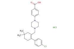 eMolecules​&nbsp;ChemScene / 4-[4-[[2-(4-Chlorophenyl)-55-dimethyl-1-cyclohexenyl]methyl]-1-piperazinyl]benzoic Acid Hydrochloride / 250mg / 714104420 / CS-0188084 / 0.000 / 1305320-63-1 / MFCD18911741 / 475.450 / C26H32Cl2N2O2