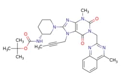 eMolecules​ 668273-75-4 | Ambeed | (R)-tert-Butyl (1-(7-(but-2-yn-1-yl)-3-methyl-1-((4-methylquinazolin-2-yl)methyl)-26-dioxo-2367-tetrahydro-1H-purin-8-yl)piperidin-3-yl)carbamate