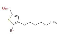 eMolecules​&nbsp;Ambeed / 5-Bromo-4-hexylthiophene-2-carbaldehyde / 100mg / 633658579 / A802831 /  / 291535-21-2 / [null] / 275.200 / C11H15BrOS
