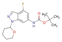 eMolecules​ 2725790-88-3 | Pharmablock | tert-butyl N-(4-fluoro-1-tetrahydropyran-2-yl-indazol-6-yl)carbamate
