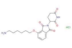 eMolecules​&nbsp;Medchem Express / Thalidomide-4-O-C6-NH2 (hydrochloride) / 5mg / 599150703 / HY-135250B /  / 2245697-88-3 / [null] / 409.870 / C19H24ClN3O5