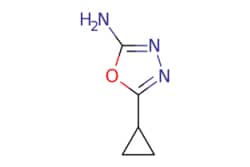 eMolecules​&nbsp;Ambeed / 5-Cyclopropyl-134-oxadiazol-2-amine / 100mg / 586453778 / A200045 /  / 89179-60-2 / MFCD09041179 / 125.131 / C5H7N3O