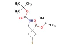 eMolecules​ Pharmablock / propan-2-yl 1-([(tert-butoxy)carbonyl]aminomethyl)-3-fluorocyclobutane-1-carboxylate