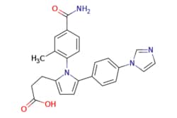 eMolecules​ 1208315-24-5 | Ambeed | 3-(5-(4-(1H-Imidazol-1-yl)phenyl)-1-(4-carbamoyl-2-methylphenyl)-1H-pyrrol-2-yl)propanoic