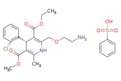 eMolecules​&nbsp;150566-71-5 | Medchem Express |  Levamlodipine (besylate) |  10mg | 451965598 | HY-14744A | MFCD07773085 | 567.05 |  C26H31ClN2O8S