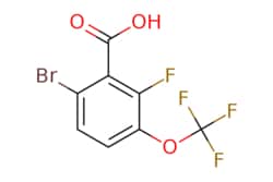 eMolecules​&nbsp;AstaTech / 6-BROMO-2-FLUORO-3-(TRIFLUOROMETHOXY)BENZOIC ACID / 0.25g / 261440680 / 89225 / 95.000 / 524674-71-3 / MFCD28134151 / 303.007 / C8H3BrF4O3