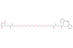 eMolecules​&nbsp;DBCO-PEG6-Maleimide | Broadpharm |762.857 | C40H50N4O11 | 0.000 | O=C(CCOCCOCCOCCOCCOCCOCCNC(=O)CCN1C(=O)C=CC1=O)NCCC(=O)N1Cc2ccccc2C#Cc2ccccc12 | 25mg | 686678577