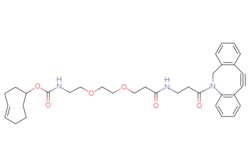 eMolecules​&nbsp;Broadpharm / TCO-PEG2-DBCO / 25mg / 672542384 / BP-25757 /  /  / [null] / 587.717 / C34H41N3O6