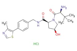 eMolecules​&nbsp;2115897-23-7 | (S,S,S)-AHPC (hydrochloride) | Medchem Express467.030 | C22H31ClN4O3S | 98.000 | Cl.Cc1ncsc1-c1ccc(CNC(=O)[C@@H]2C[C@H](O)CN2C(=O)[C@@H](N)C(C)(C)C)cc1 | 50mg | 527574248