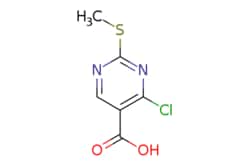 eMolecules​&nbsp;Pharmablock / 4-chloro-2-methylsulfanyl-pyrimidine-5-carboxylic acid / 25mg / 784546702 / PBT2923 / 0.000 / 74840-34-9 / MFCD06643376 / 204.630 / C6H5ClN2O2S