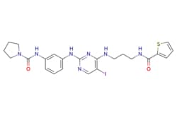 eMolecules​ 702675-74-9 | Ambeed | N-(3-((5-Iodo-4-((3-(thiophene-2-carboxamido)propyl)amino)pyrimidin-2-yl)amino)phenyl)pyrrolidine-1-carboxamide