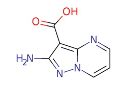 eMolecules​&nbsp;Pharmablock / 2-aminopyrazolo[15-a]pyrimidine-3-carboxylic acid / 25mg / 736632784 / PBZ3170 / 0.000 / 1394003-86-1 / MFCD22543886 / 178.151 / C7H6N4O2