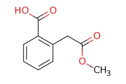 eMolecules​&nbsp;Pharmablock / 2-(2-methoxy-2-oxo-ethyl)benzoic acid / 25mg / 731744164 / PBT1486 / 0.000 / 14736-50-6 / MFCD00661540 / 194.186 / C10H10O4