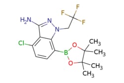 eMolecules​ 2189684-53-3 | Ambeed | 4-Chloro-7-(4455-tetramethyl-132-dioxaborolan-2-yl)-1-(222-trifluoroethyl)-1H-indazol-3-amine