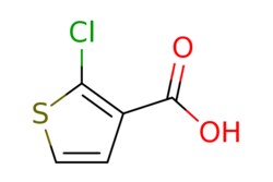 eMolecules​&nbsp;53935-71-0 | 2-chlorothiophene-3-carboxylic acid | Pharmablock | MFCD00098423 | 162.590 | C5H3ClO2S | 97.000 | OC(=O)c1ccsc1Cl | 25mg | 713711974