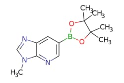 eMolecules​&nbsp;Pharmablock / 3-methyl-6-(4455-tetramethyl-132-dioxaborolan-2-yl)imidazo[45-b]pyridine / 25mg / 713710452 / PBT2609 / 0.000 / 1257554-02-1 / MFCD11857689 / 259.120 / C13H18BN3O2