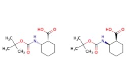 eMolecules​&nbsp;Pharmablock / cis-2-(tert-butoxycarbonylamino)cyclohexanecarboxylic acid / 25mg / 713708374 / PB125008 / 0.000 / 63216-49-9 / [null] / 243.303 / C12H21NO4