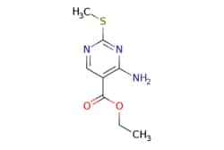 eMolecules​&nbsp;Pharmablock / ethyl 4-amino-2-(methylsulfanyl)pyrimidine-5-carboxylate / 25mg / 649809261 / PB05880 / 0.000 / 776-53-4 / MFCD00090781 / 213.260 / C8H11N3O2S