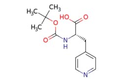 eMolecules​&nbsp;Pharmablock / (2S)-2-[(tert-butoxy)carbonyl]amino-3-(pyridin-4-yl)propanoic acid / 25mg / 628257502 / PBZ4243 / 0.000 / 37535-57-2 / MFCD00672528 / 266.297 / C13H18N2O4