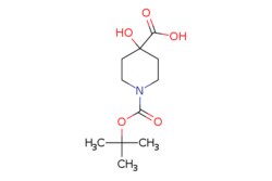 eMolecules​&nbsp;Pharmablock / 1-[(tert-butoxy)carbonyl]-4-hydroxypiperidine-4-carboxylic acid / 25mg / 594229663 / PBN20121581 / 0.000 / 495414-64-7 / MFCD08062531 / 245.275 / C11H19NO5