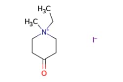eMolecules​&nbsp;Pharmablock / 1-ethyl-1-methyl-piperidin-1-ium-4-oneiodide / 25mg / 586149912 / PBT0066-5 / 0.000 / 77542-18-8 / MFCD16620306 / 269.126 / C8H16INO