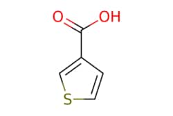 eMolecules​&nbsp;Pharmablock / thiophene-3-carboxylic acid / 100mg / 569408331 / PB03707 / 0.000 / 88-13-1 / MFCD00005467 / 128.150 / C5H4O2S