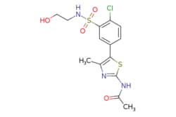 eMolecules​ 593960-11-3 | Ambeed | N-(5-(4-Chloro-3-(N-(2-hydroxyethyl)sulfamoyl)phenyl)-4-methylthiazol-2-yl)acetamide