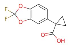 eMolecules​&nbsp;Pharmablock / 1-(22-difluoro-2H-13-benzodioxol-5-yl)cyclopropane-1-carboxylic acid / 500mg / 551330895 / PBN20121188 / 0.000 / 862574-88-7 / MFCD13190001 / 242.178 / C11H8F2O4