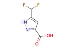 eMolecules​&nbsp;Pharmablock / 5-(difluoromethyl)-1H-pyrazole-3-carboxylic acid / 25mg / 551154662 / PBTQ6045 / 0.000 / 681034-51-5 / MFCD18809604 / 162.096 / C5H4F2N2O2