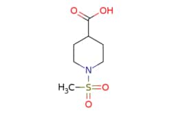 eMolecules​&nbsp;Pharmablock / 1-methanesulfonylpiperidine-4-carboxylic acid / 25mg / 551140714 / PBN20121468 / 0.000 / 280772-00-1 / MFCD03821886 / 207.240 / C7H13NO4S