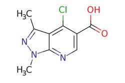 eMolecules​&nbsp;Pharmablock / 4-chloro-13-dimethyl-1H-pyrazolo[34-b]pyridine-5-carboxylic acid / 25mg / 551130573 / PBN2011697 / 0.000 / 175201-94-2 / MFCD00067959 / 225.630 / C9H8ClN3O2
