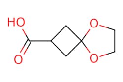 eMolecules​&nbsp;Pharmablock / 58-dioxaspiro[3.4]octane-2-carboxylic acid / 100mg / 551087913 / PB118301 / 0.000 / 1001907-64-7 / MFCD11036133 / 158.153 / C7H10O4