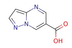 eMolecules​&nbsp;Pharmablock / pyrazolo[15-a]pyrimidine-6-carboxylic acid / 25mg / 551058167 / PB00637 / 0.000 / 933754-38-2 / MFCD11215532 / 163.136 / C7H5N3O2