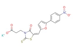 eMolecules​ 1956356-56-1 | Ambeed | Potassium (Z)-3-(5-((5-(4-nitrophenyl)furan-2-yl)methylene)-4-oxo-2-thioxothiazolidin-3-yl)propanoate