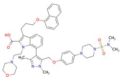 eMolecules​ 1668553-26-1 | Ambeed | 7-(5-((4-(4-(NN-Dimethylsulfamoyl)piperazin-1-yl)phenoxy)methyl)-13-dimethyl-1H-pyrazol-4-yl)-1-(2-morpholinoethyl)-3-(3-(naphthalen-1-yloxy)propyl)-1H-indole-2-carboxylic