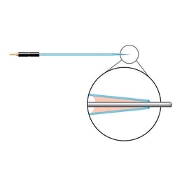 World Precision Instrument Carbon Fiber Electrode, Dia 10 um,Length 250