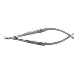 World Precision Instrument&nbsp;McPherson-Vannas Spring Scissors, 8cm, Angled, 5mm Blades